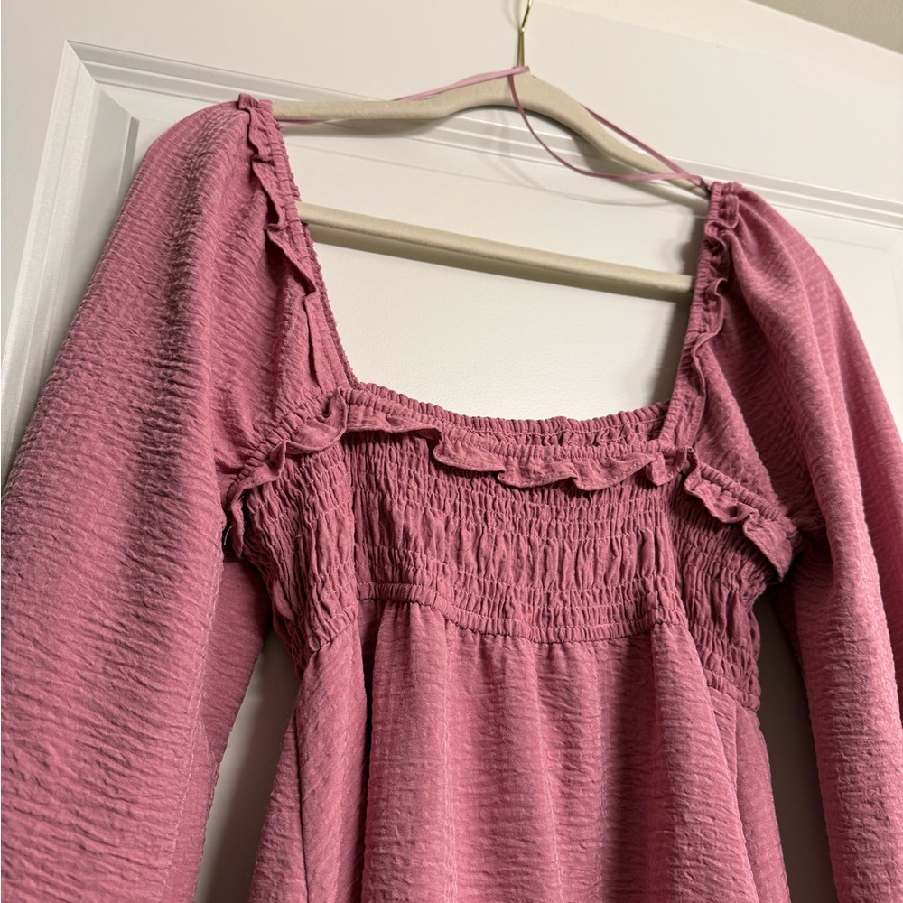 Altar'd State Pink Ruffled Mini Dress - Picture 3 of 5